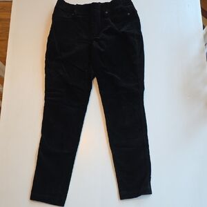 Talbots Black Corduroy Pull On Jeggings
